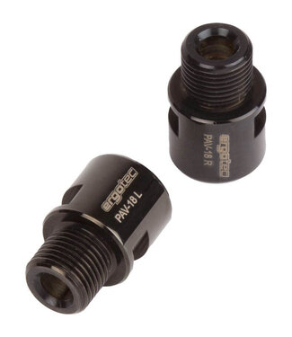 Ergotec Ergotec pedaal asverlenger zwart