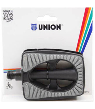 Union Union pedalen 808 anti-slip zwart grijze inleg op kaart