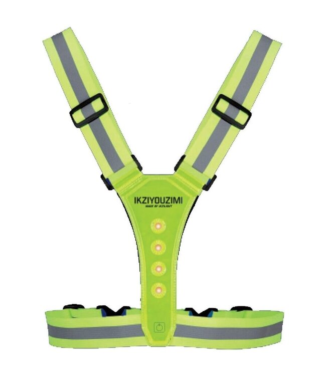 Ikzi reflectie sport veiligheidsvest met Led