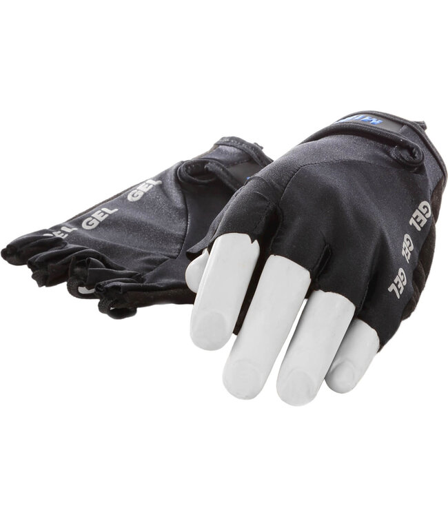 Mirage handschoen vingerloos Lycra gel zwart S