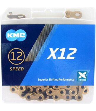 KMC KMC ketting X12 gold/black 126s