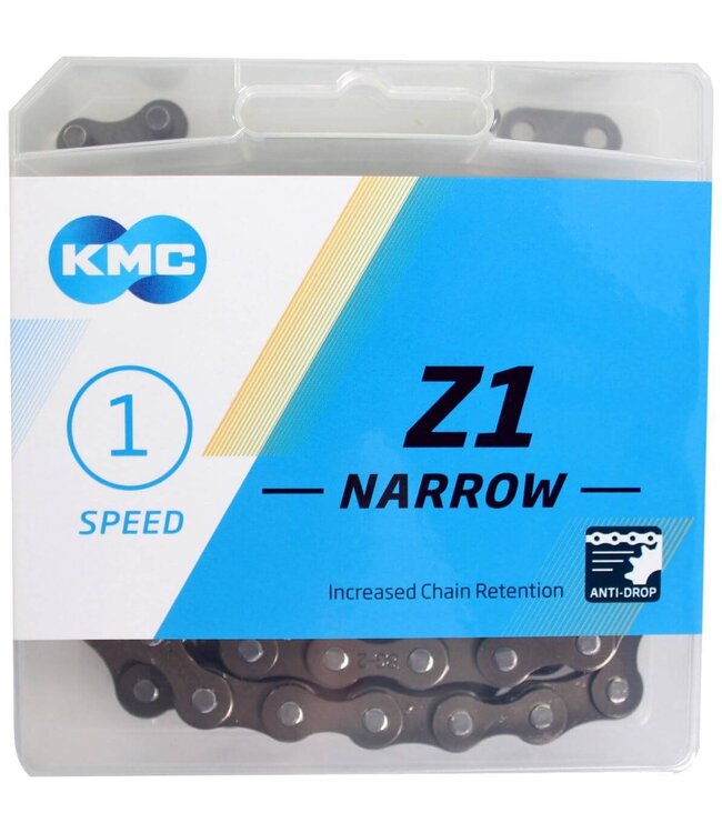 KMC ketting Z1 3/32 narrow brown 112s