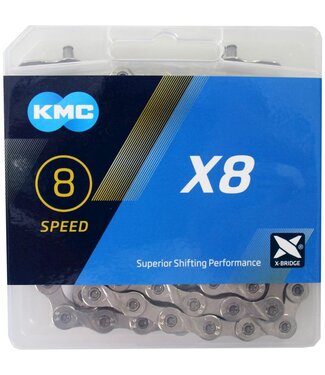 KMC KMC ketting X8 silver 114s