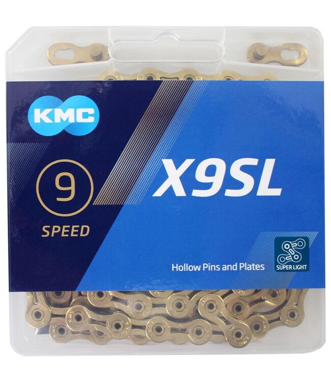 KMC ketting X9SL gold 114s