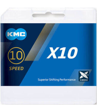 KMC KMC ketting X10 silver/black 122s