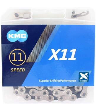 KMC KMC ketting X11 silver/black 114s