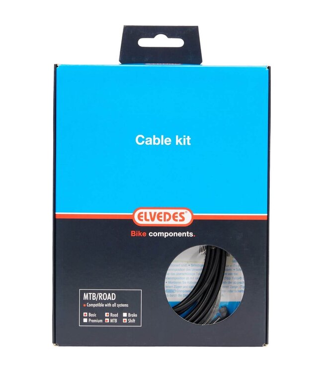 Elvedes schakel kabel kit ATB/RACE zwart