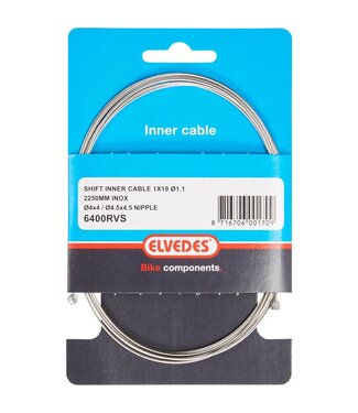 Elvedes Elvedes schakel binnenkabel rvs 2 nippels 4x4 en 4.5x4.5