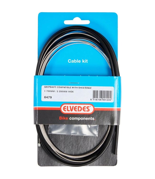 Elvedes schakel kabel Nexus rvs zwart