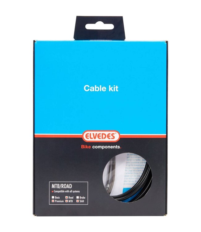 Elvedes schakel kabel kit Pro ATB/RACE zwart