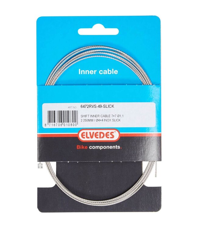 Elvedes schakel binnenkabel rvs Slick 49dr nippel 4x4