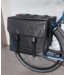 Rieba® Dubbele Fietstas 48 Liter - Reflectoren - Zwart - 100% Waterdicht - Ruim & Sterk - Elektrische Fiets - Stadsfiets - Universele Bevestiging