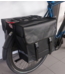 Rieba® Dubbele Fietstas 48 Liter - Reflectoren - Zwart - 100% Waterdicht - Ruim & Sterk - Elektrische Fiets - Stadsfiets - Universele Bevestiging