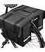 Rieba® Dubbele Fietstas XL - 48 liter - Reflectoren - Zwart - Waterdicht - Zeer Ruim - Elektrische Fiets - Stadsfiets - Universele Bevestiging