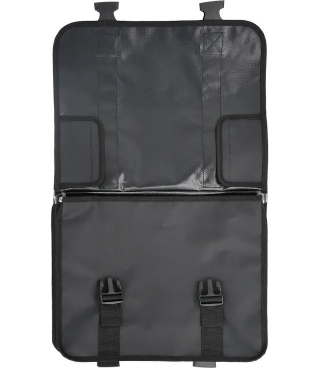 Rieba® Dubbele Fietstas - 42 liter - Reflectoren - Zwart - Waterdicht - Zeer Ruim - Elektrische Fiets - Stadsfiets - Universele Bevestiging