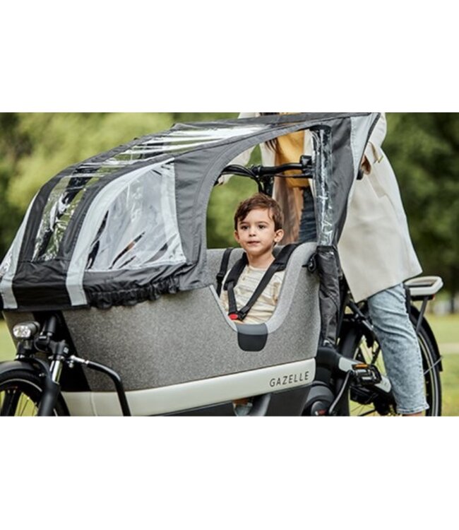 Gazelle Regenhoes voor Makki Bakfiets - Zwart