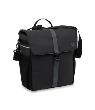 Koninklijke Gazelle Gazelle Enkele Fietstas - Waterafstotend - Zwart / Grijs - 17.5 Liter