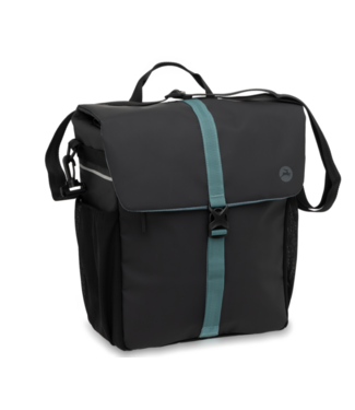 Koninklijke Gazelle Gazelle Enkele Fietstas - Waterafstotend - Zwart / Groen - 17.5 Liter