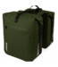 Rieba® Dubbele Fietstas 46 Liter Rolltop - Olijfgroen - Hoogwaardig Materiaal - 100% Waterdicht - Moderne Uitstraling - Universele Bevestiging - Reflectie - Extra Voorvak - Fietstassen Stadsfiets en Elektrische Fiets