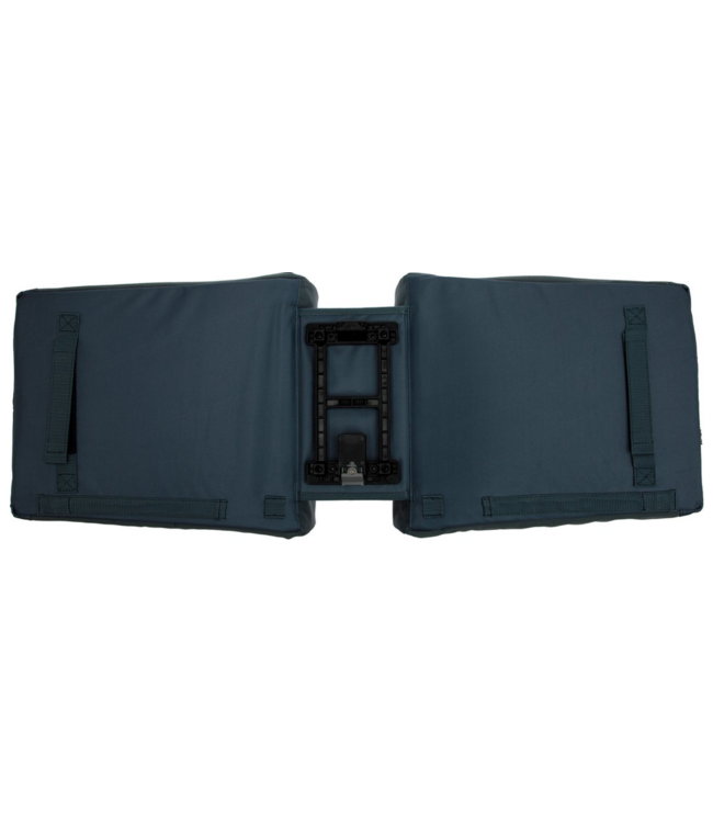 New Looxs ® Tulum Double MIK - Dubbele Fietstas - 100% Gerecycled Polyester - Geschikt voor Elektrische Fietsen - Voor MIK-Bagagedrager - Afneembare Fietstas - 32 Liter - Grey-Green