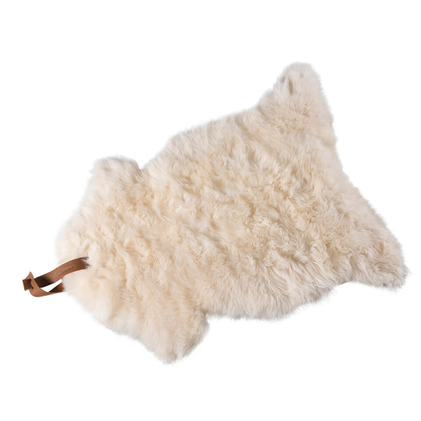 Weltevree Weltevree Sheepscoat / Schapenvacht met Lederen Lus Wit