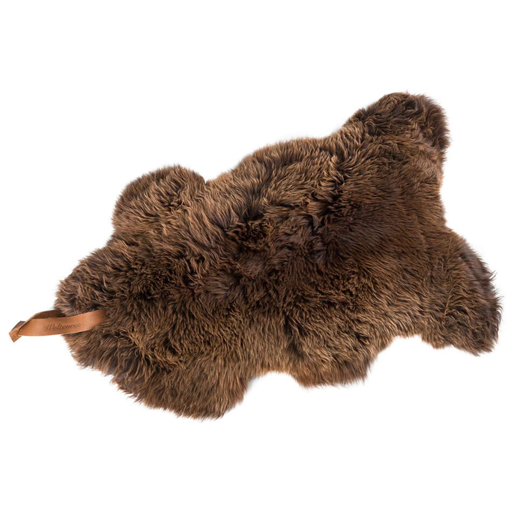 Weltevree Weltevree Sheepscoat / Schapenvacht met Lederen Lus Bruin