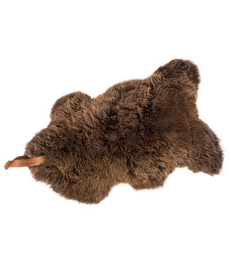 Weltevree Weltevree Sheepscoat / Schapenvacht met Lederen Lus Bruin