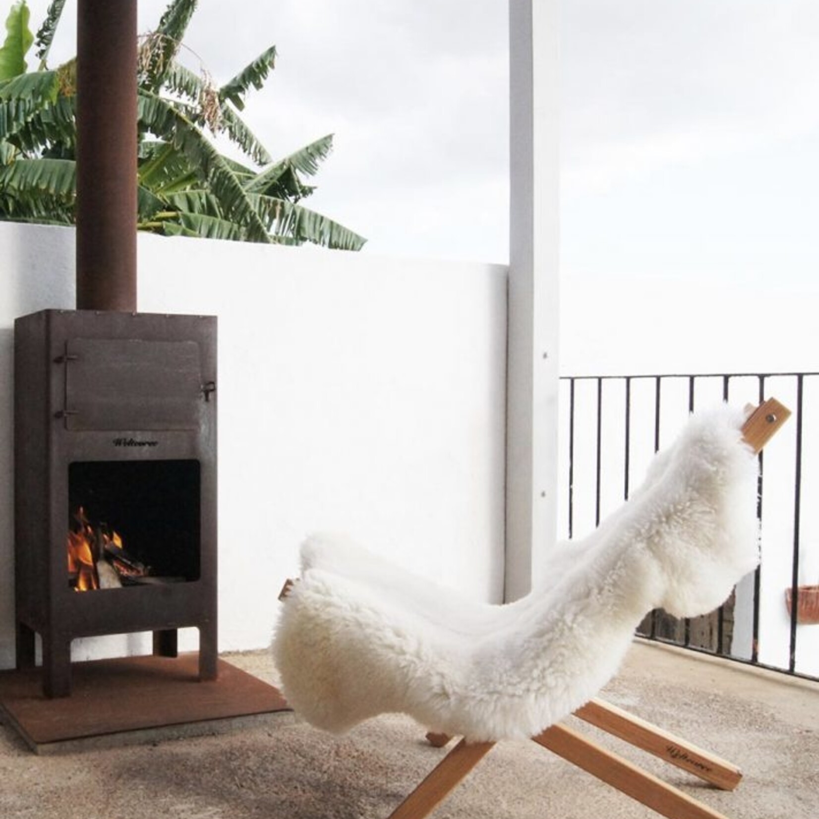 Weltevree Weltevree Fieldchair Loungestoel buitenstoel Bruin