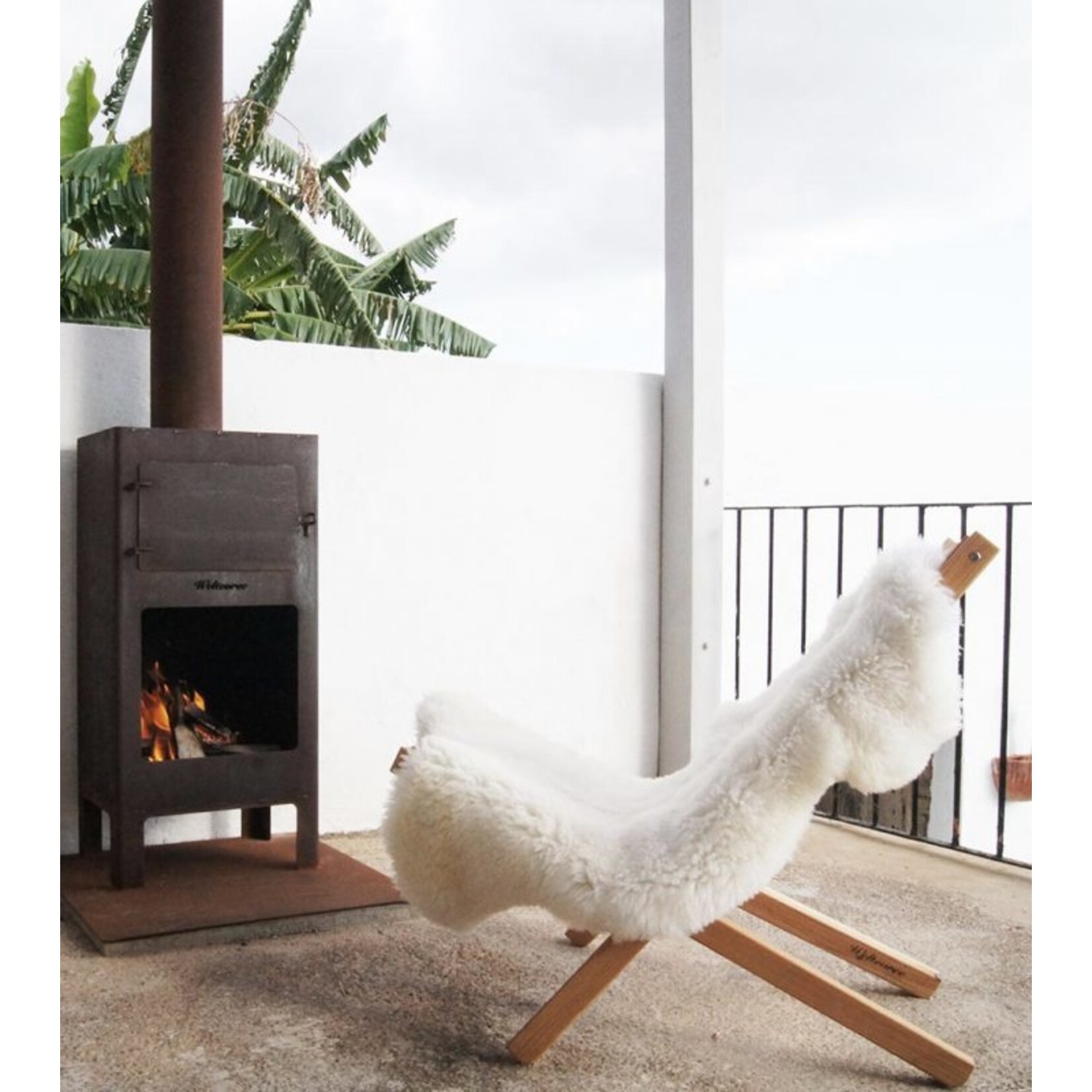 Weltevree Weltevree Fieldchair Loungestoel buitenstoel Bruin