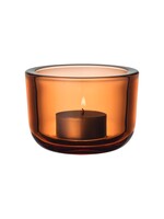 Iittala Iittala Valkea - Bougeoir pour bougies chauffe-plat / Lumière d'ambiance 60 mm - Orange Séville