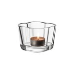 Iittala Iittala - Collection Alvar Aalto - Bougeoir pour bougie chauffe-plat et lampe sphérique 60 mm -Transparent