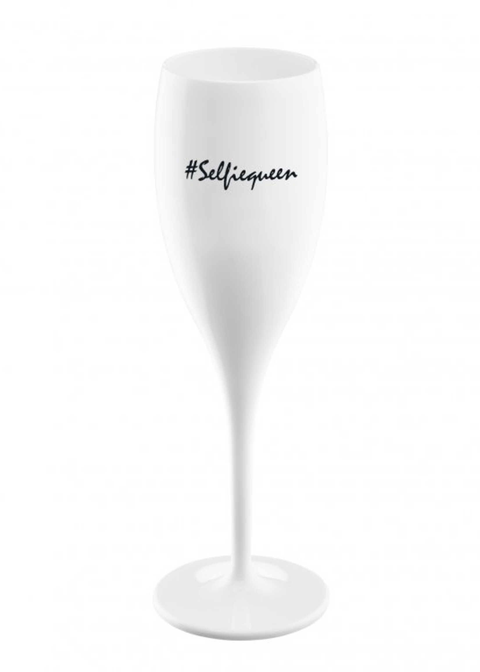 Koziol Koziol Champagneglas - Cheers No.1 Selfiequeen - 100 ml - Cotton white - Set van 6