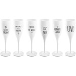 Koziol Koziol Champagneglas - Cheers No.1 - set van 6 - assortiment