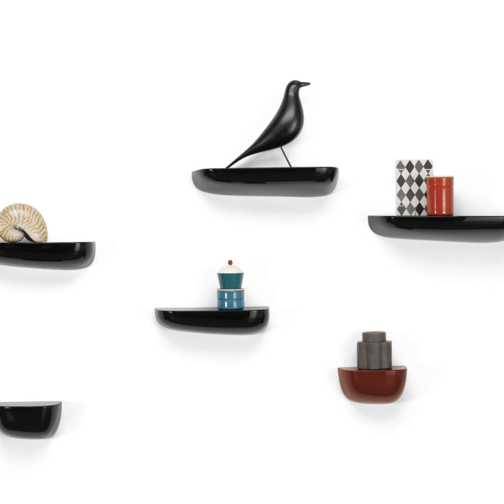 Vitra Vitra Corniches wandplank zwart medium