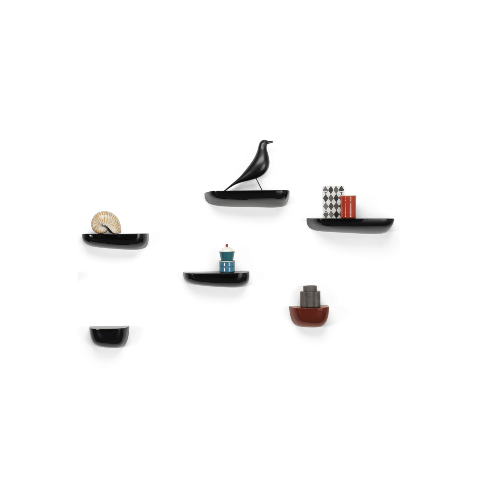 Vitra Vitra Corniches wandplank zwart medium