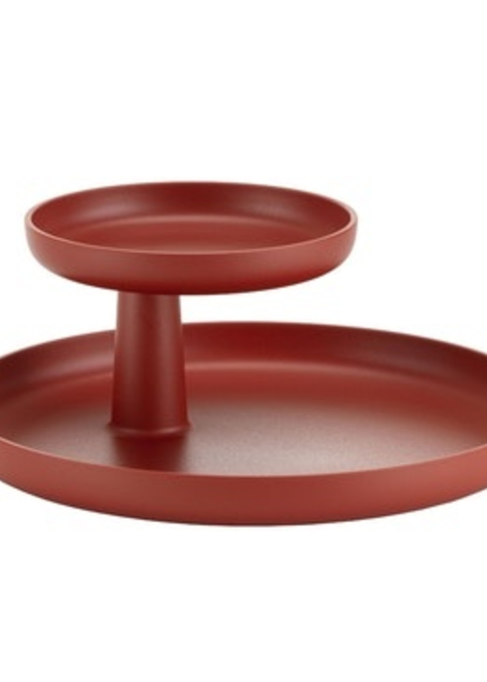 Vitra Vitra Rotary Tray / Decoratie Schaal Donker Baksteenrood