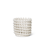 Ferm Living Ferm Living Panier en céramique Petit blanc