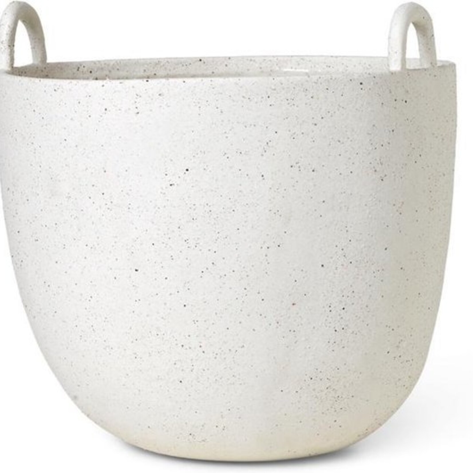 Ferm Living Ferm Living Pot de fleurs Speckle Large blanc