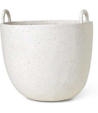 Ferm Living Ferm Living Pot de fleurs Speckle Large blanc