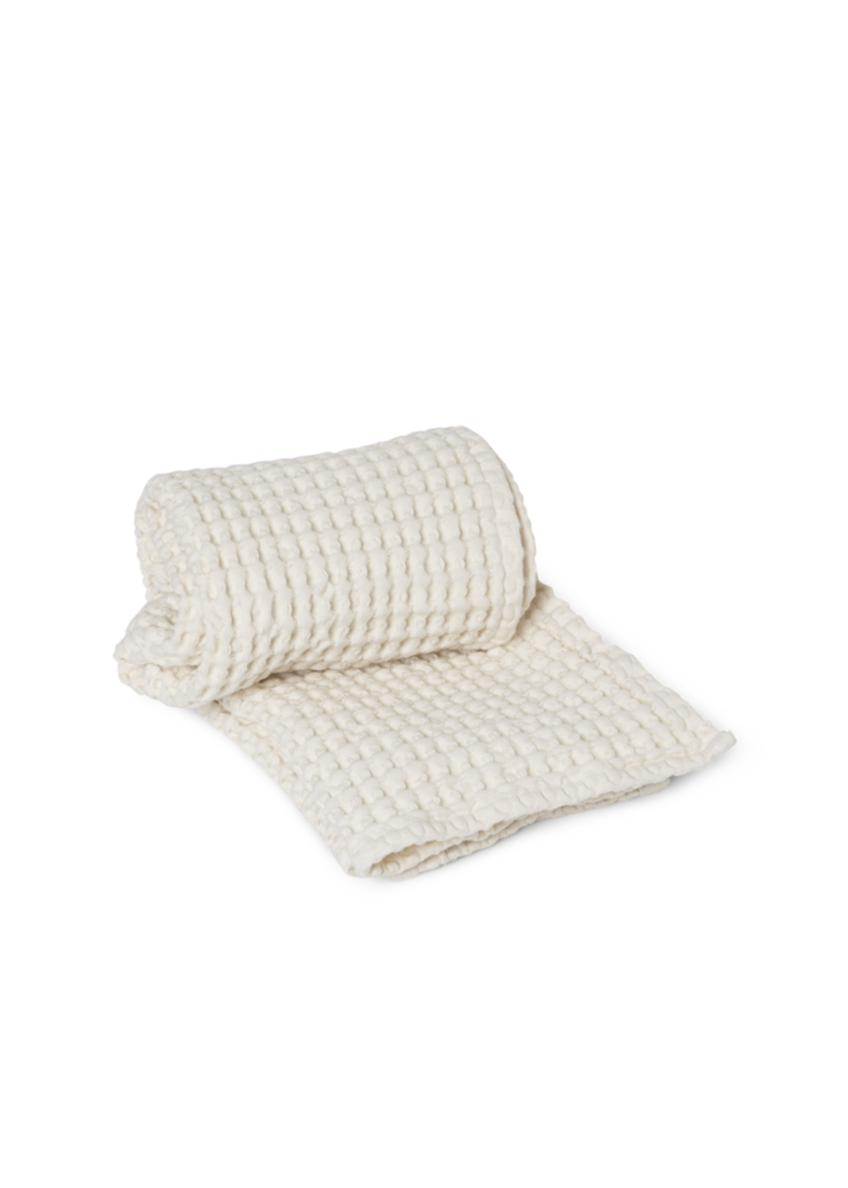 Ferm Living Ferm Living Serviette de bain en coton biologique blanc - 50 x 100 cm