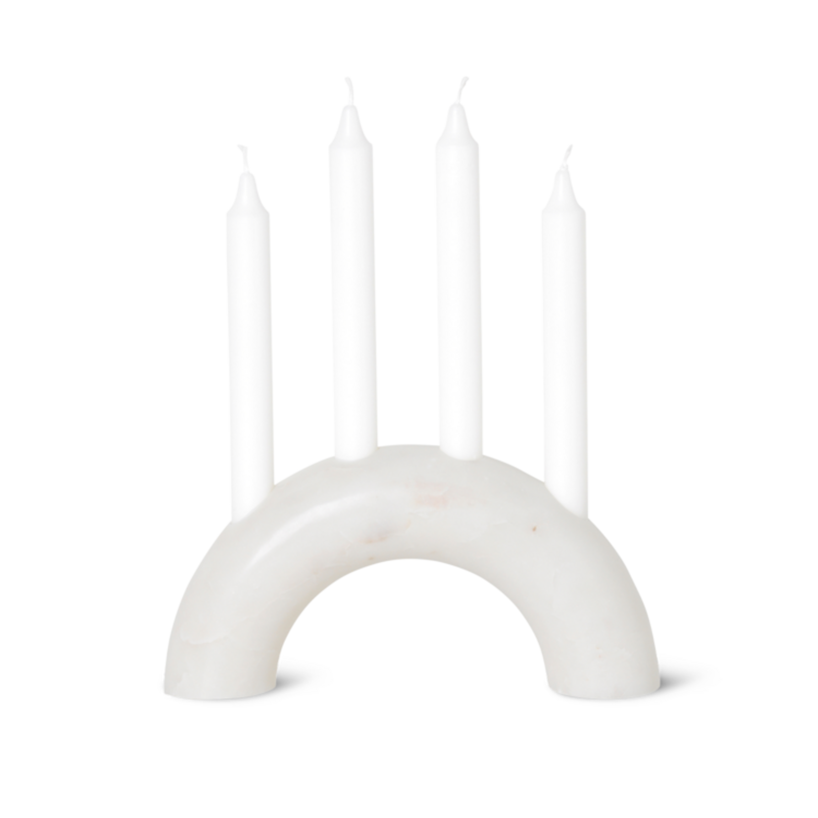 Ferm Living Ferm Living Bougeoir Bow Marble blanc