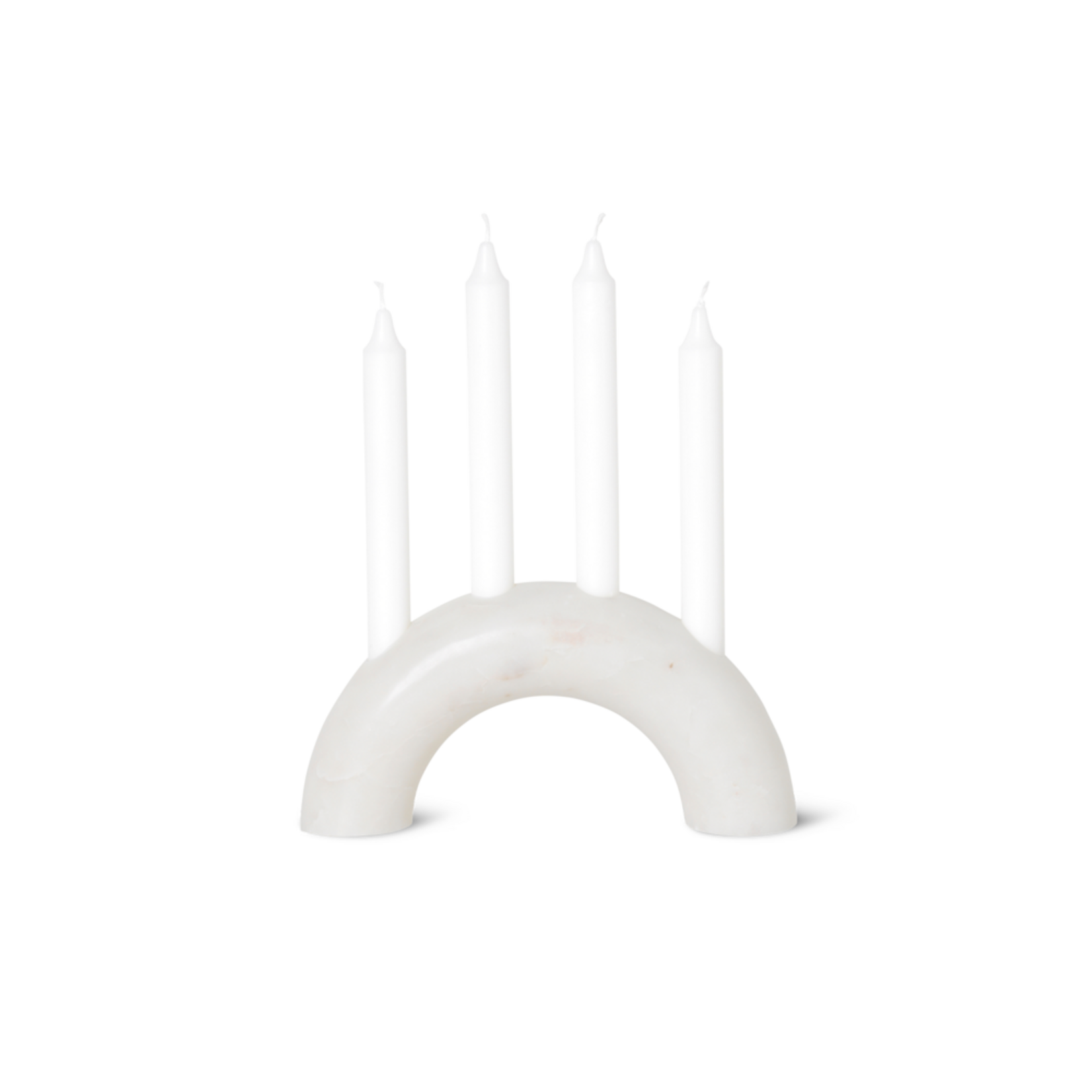 Ferm Living Ferm Living Bougeoir Bow Marble blanc