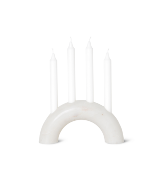 Ferm Living Ferm Living Bougeoir Bow Marble blanc
