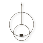 Ferm Living Ferm Living Hangende Theelichthouder Deco - Rond - zwart