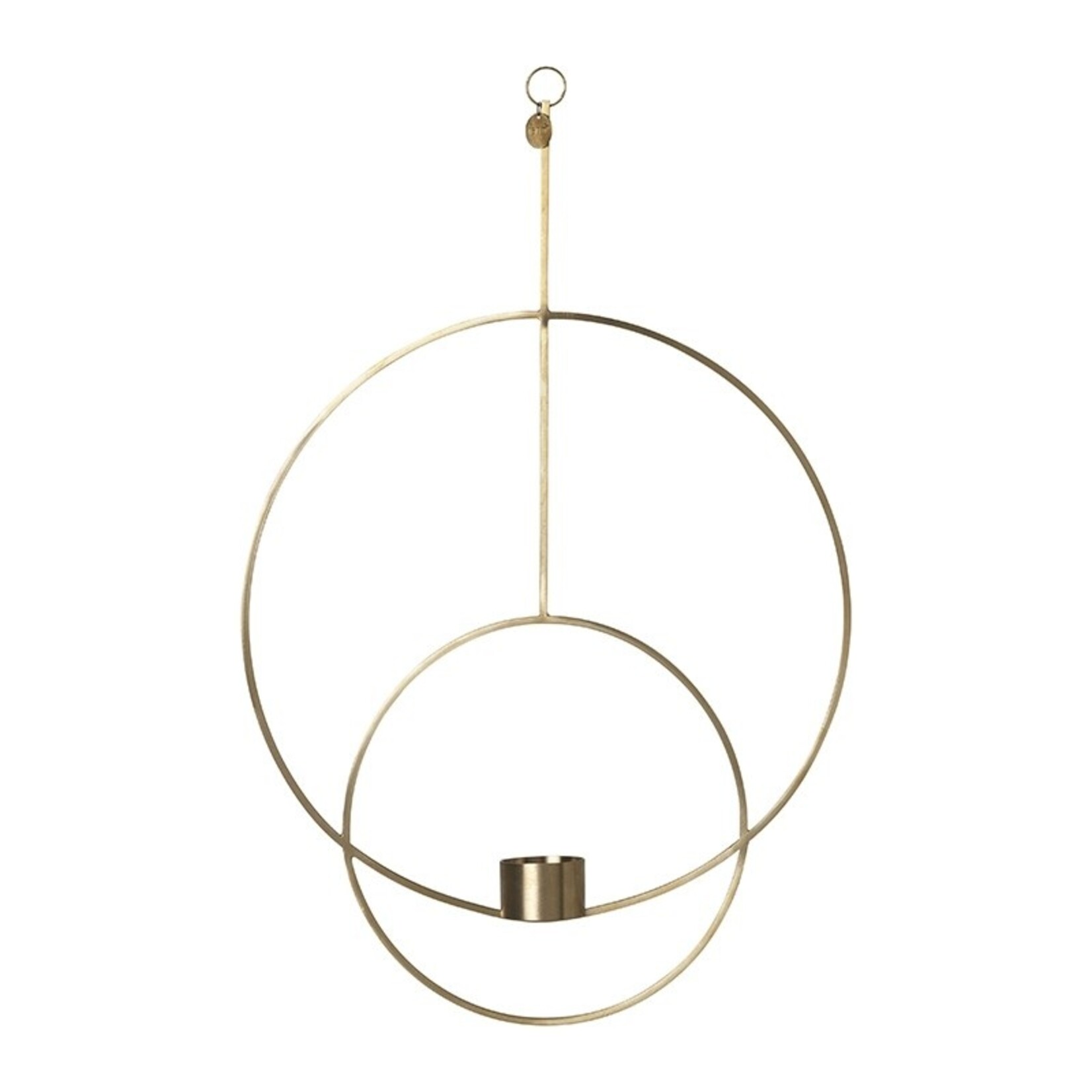 Ferm Living Ferm Living Hangende Theelichthouder Deco - Rond - messing