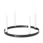 Ferm Living Ferm Living Porte-bougies rond noir Ø38 cm