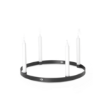 Ferm Living Ferm Living Porte-bougies rond noir Ø38 cm