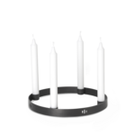 Ferm Living Ferm Living Porte-bougies rond noir Ø25 cm