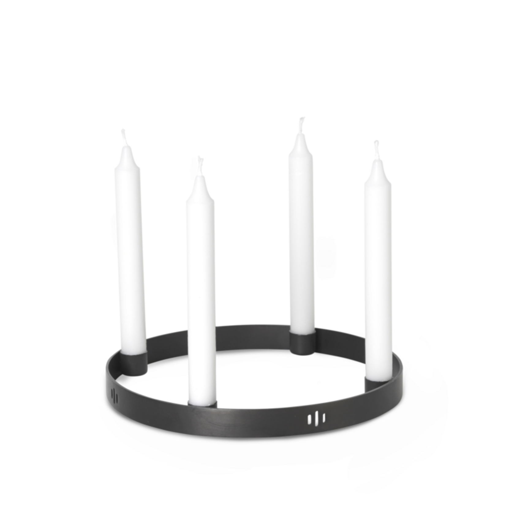 Ferm Living Ferm Living Porte-bougies rond noir Ø25 cm