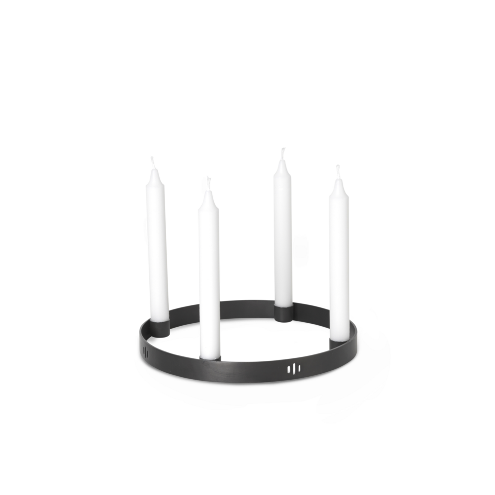 Ferm Living Ferm Living Porte-bougies rond noir Ø25 cm